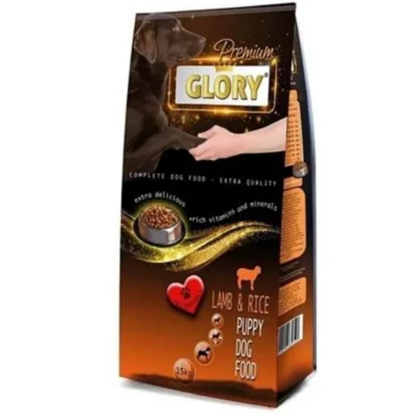 Glory Premıum Kuzu Etli Pirinçli 15 kg Yavru Köpek Maması