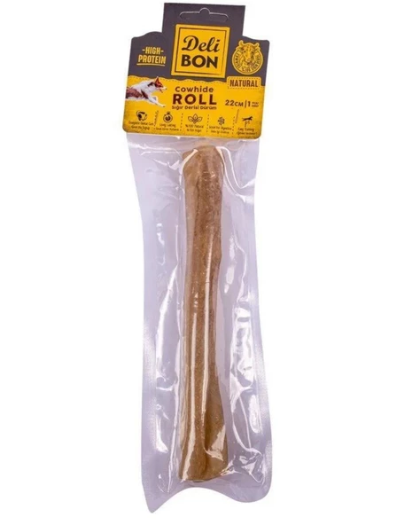 DELİBON DERİ EL İŞİ KEMİK DÜRÜM MODEL NATUREL 22CM