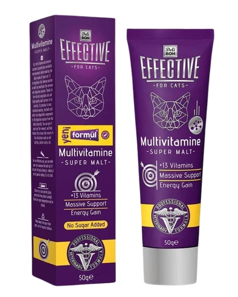 Effective Multivitamine Super Kedi Maltı 50g