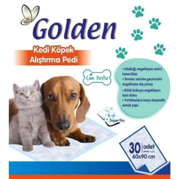 Golden Kedi-Köpek Alıştırma Pedi 60x90 30 lu