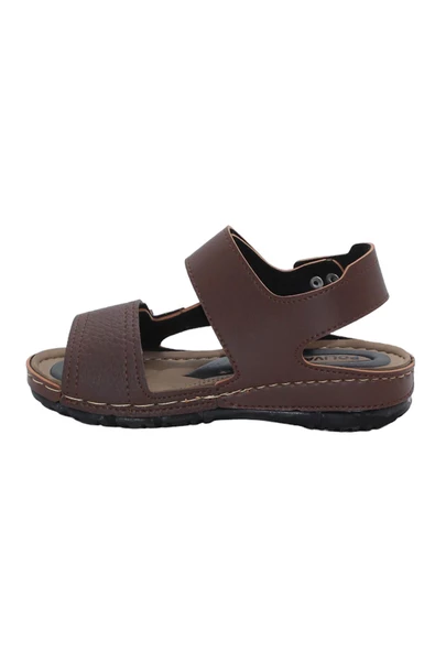 Mergenshoes S21 Kahve Günlük Erkek Çocuk Sandalet Ayakkabı - 4