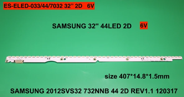 BM-5023 (1X44LED) SAMSUNG 32" B-543 RTL0543 SW 19V0 94V-0 EVERTOP 191217 EVT LMB320M1404 44LEDLİ 40.6CM