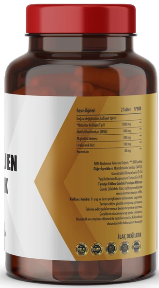 Collagen Type-ıı Hyaluronic Acid Msm Boswellia Serrata 60 Tablet - 2