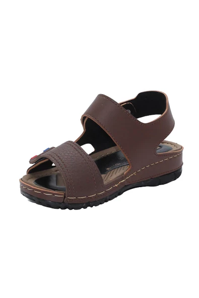 Mergenshoes S21 Kahve Günlük Erkek Çocuk Sandalet Ayakkabı - 2