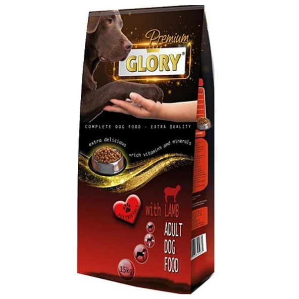 Glory Premium Kuzu Etli Yetişkin Köpek Maması 15 Kg