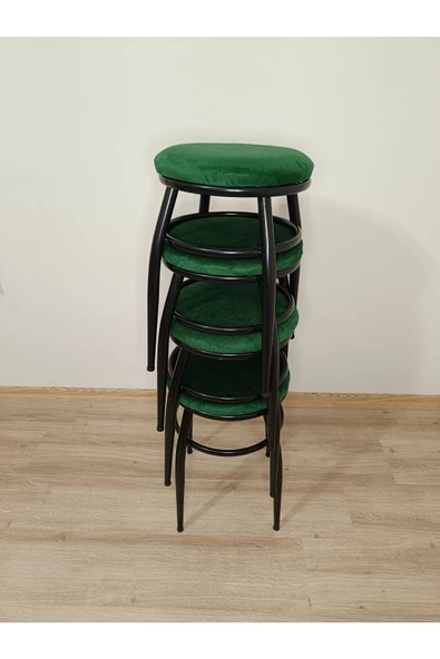 Tabure, Bar Taburesi, 2'li Tabure, Metal Ayaklı Tabure, Iç Içe Geçebilen Tabure, Ikili Tabure - Resim 3