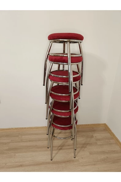 Tabure, Bar Taburesi, 2'li Tabure, Metal Ayaklı Tabure, Iç Içe Geçebilen Tabure, Ikili Tabure - Resim 4