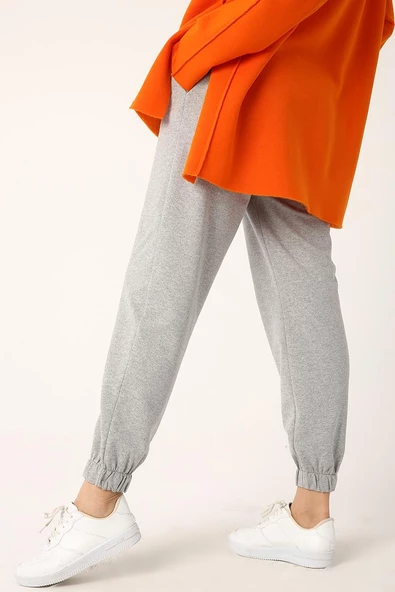 Gri Melanj-Jogger Eşofman Altı - 2