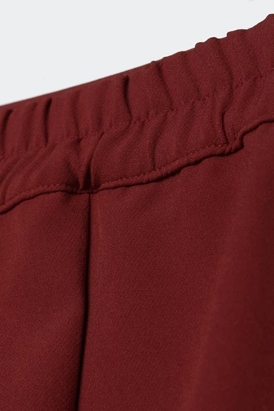 Kiremit-Beli Lastikli Kalem Etek - Resim 6