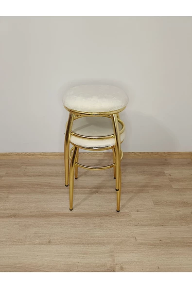 Tabure, Bar Taburesi, 4'lü Tabure, Metal Ayaklı Tabure, Iç Içe Geçebilen Tabure, Dörtlü Tabure - Resim 2