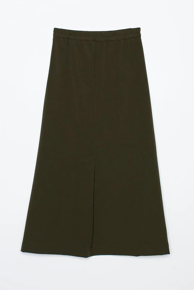 Haki-Beli Lastikli Kalem Etek - Resim 8