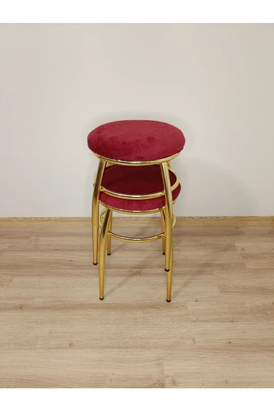 Tabure, Bar Taburesi, 4'lü Tabure, Metal Ayaklı Tabure, Iç Içe Geçebilen Tabure, Dörtlü Tabure - Resim 2