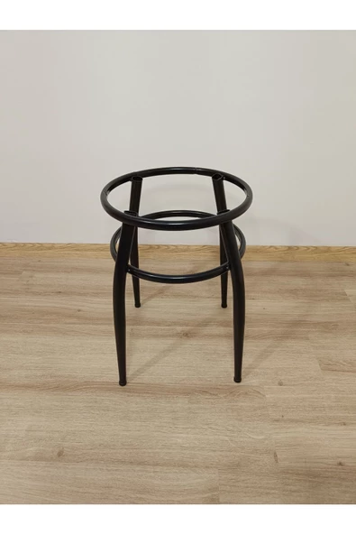 Tabure, Bar Taburesi, 2'li Tabure, Metal Ayaklı Tabure, Iç Içe Geçebilen Tabure, Ikili Tabure,siyah - Resim 5