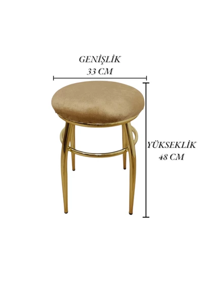 Tabure, Bar Taburesi, 4'lü Tabure, Metal Ayaklı Tabure, Iç Içe Geçebilen Tabure, Dörtlü Tabure - Resim 7