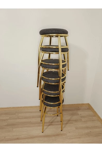 Tabure, Bar Taburesi, 2'li Tabure, Metal Ayaklı Tabure, Iç Içe Geçebilen Tabure, Ikili Tabure - Resim 4