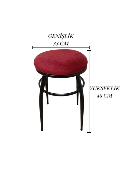 Tabure, Bar Taburesi, 6'lı Tabure, Metal Ayaklı Tabure, Iç Içe Geçebilen Tabure, Altılı Tabure - Resim 7