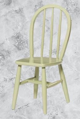 Sandalye 90469 Zus292 Çıtalı Oval Sırtlık Model Ahşap Kayın Ayak Krem El Yapım - Resim 4