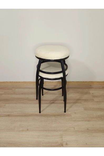 Tabure, Bar Taburesi, 6'lı Tabure, Metal Ayaklı Tabure, Iç Içe Geçebilen Tabure, Altılı Tabure - Resim 2