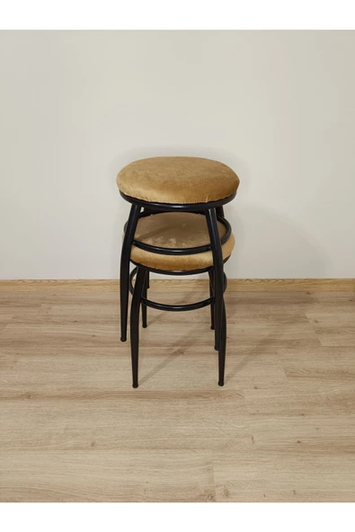 Tabure, Bar Taburesi, 4'lü Tabure, Metal Ayaklı Tabure, Iç Içe Geçebilen Tabure, Dörtlü Tabure - Resim 2