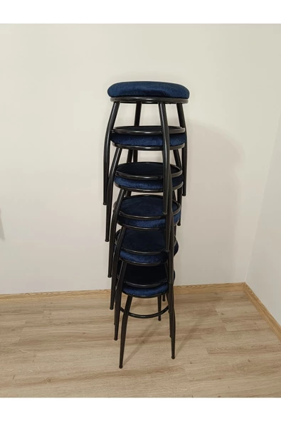 Tabure, Bar Taburesi, 2'li Tabure, Metal Ayaklı Tabure, Iç Içe Geçebilen Tabure, Ikili Tabure - Resim 4