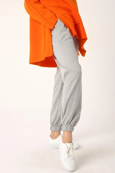 Gri Melanj-Jogger Eşofman Altı - 3