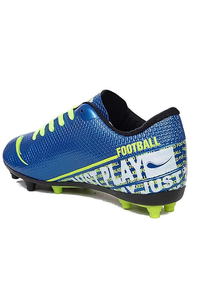 Mergenshoes Wlk Mavi Sarı Krampon Erkek Futbol Spor Ayakkabı - 3