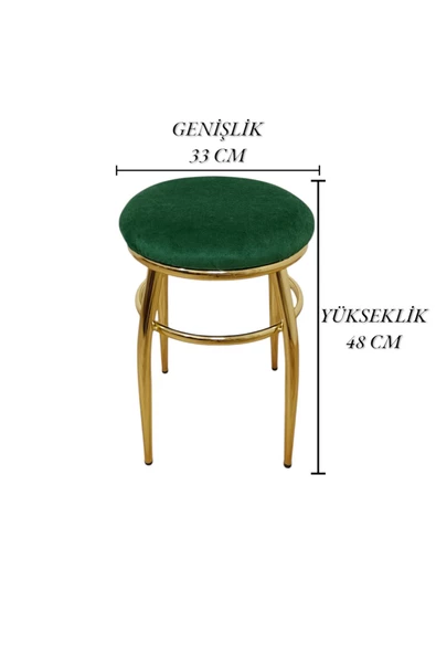 Tabure, Bar Taburesi, 2'li Tabure, Metal Ayaklı Tabure, Iç Içe Geçebilen Tabure, Ikili Tabure - Resim 7