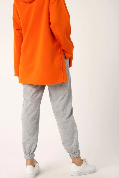 Gri Melanj-Jogger Eşofman Altı - 4