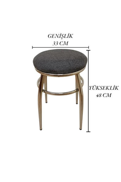 Tabure, Bar Taburesi, 6'lı Tabure, Metal Ayaklı Tabure, Iç Içe Geçebilen Tabure, Altılı Tabure - Resim 7