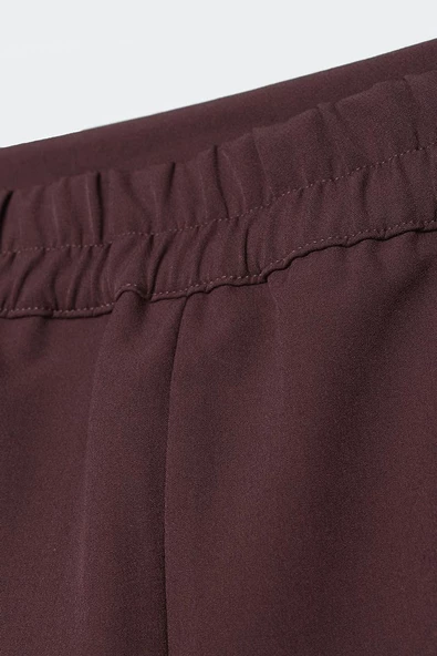 Vizon-Beli Lastikli Kalem Etek - Resim 6