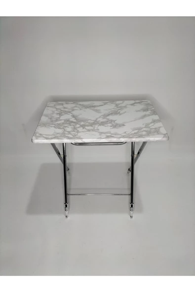 Çanta Zigon Sehpa,4'lü Sehpa, Servis Sehpası, Mdf Mebran Sehpa, Beyaz Mermer Sehpa, Katlanır Sehpa - Resim 5