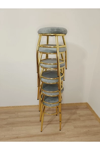 Tabure, Bar Taburesi, 2'li Tabure, Metal Ayaklı Tabure, Iç Içe Geçebilen Tabure, Ikili Tabure - Resim 4