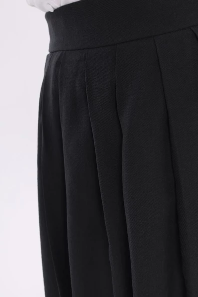 Siyah-Pileli Kloş Etek - Resim 6