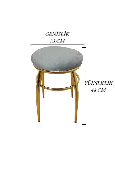 Tabure, Bar Taburesi, 2'li Tabure, Metal Ayaklı Tabure, Iç Içe Geçebilen Tabure, Ikili Tabure - Resim 7