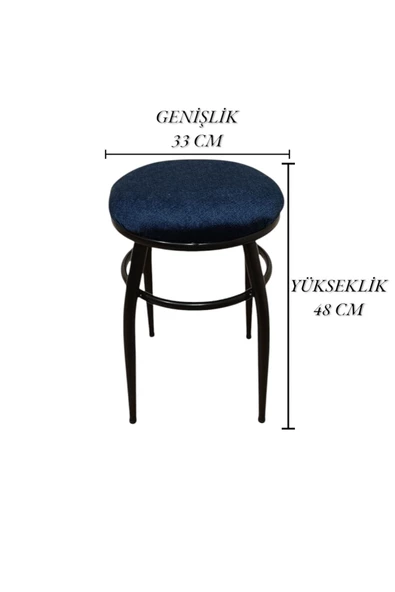 Tabure, Bar Taburesi, 4'lü Tabure, Metal Ayaklı Tabure, Iç Içe Geçebilen Tabure, Dörtlü Tabure - Resim 7