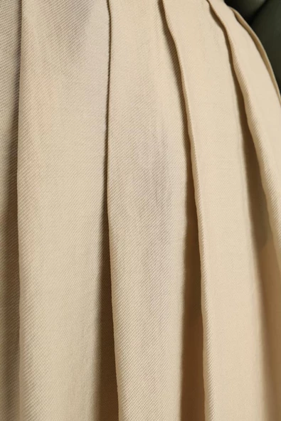 Mint-Pileli Kloş Etek - 5
