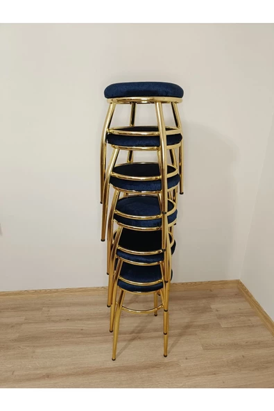 Tabure, Bar Taburesi, 6'lı Tabure, Metal Ayaklı Tabure, Iç Içe Geçebilen Tabure, Altılı Tabure - Resim 4