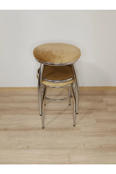 Tabure, Bar Taburesi, 2'li Tabure, Metal Ayaklı Tabure, Iç Içe Geçebilen Tabure, Ikili Tabure - Resim 2