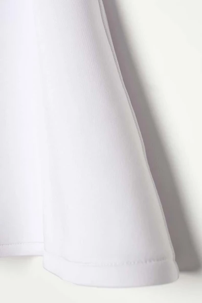 Beyaz-Kemerli Scuba Çan Etek - Resim 7