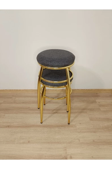 Tabure, Bar Taburesi, 2'li Tabure, Metal Ayaklı Tabure, Iç Içe Geçebilen Tabure, Ikili Tabure - Resim 2