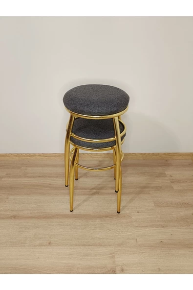 Tabure, Bar Taburesi, 6'lı Tabure, Metal Ayaklı Tabure, Iç Içe Geçebilen Tabure, Altılı Tabure - Resim 2