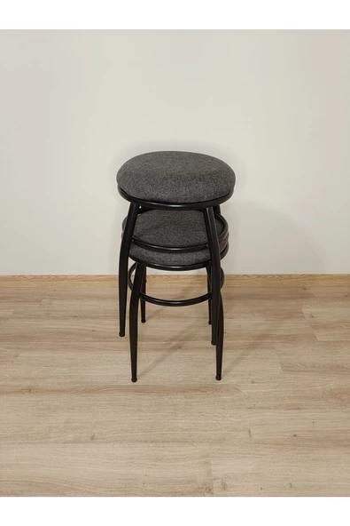 Tabure, Bar Taburesi, 6'lı Tabure, Metal Ayaklı Tabure, Iç Içe Geçebilen Tabure, Altılı Tabure - Resim 2