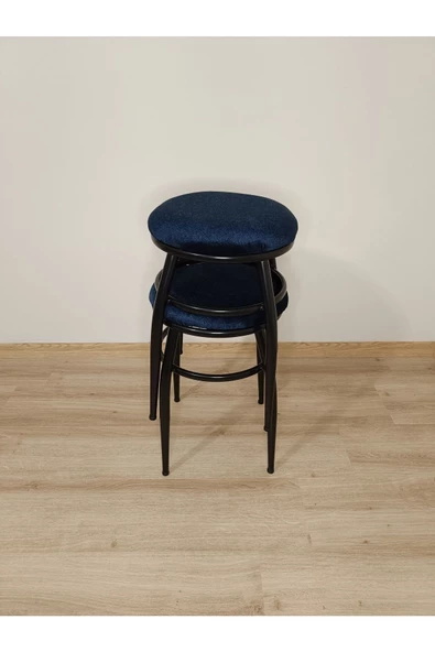 Tabure, Bar Taburesi, 2'li Tabure, Metal Ayaklı Tabure, Iç Içe Geçebilen Tabure, Ikili Tabure - Resim 2