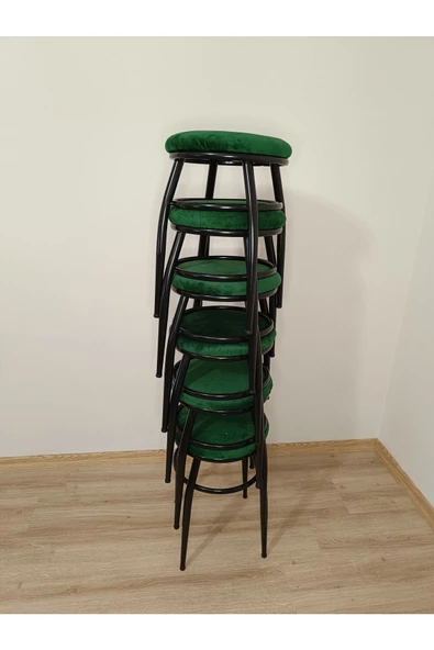 Tabure, Bar Taburesi, 2'li Tabure, Metal Ayaklı Tabure, Iç Içe Geçebilen Tabure, Ikili Tabure - Resim 4