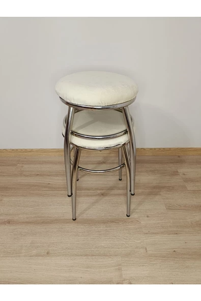 Tabure, Bar Taburesi, 6'lı Tabure, Metal Ayaklı Tabure, Iç Içe Geçebilen Tabure, Altılı Tabure - Resim 2