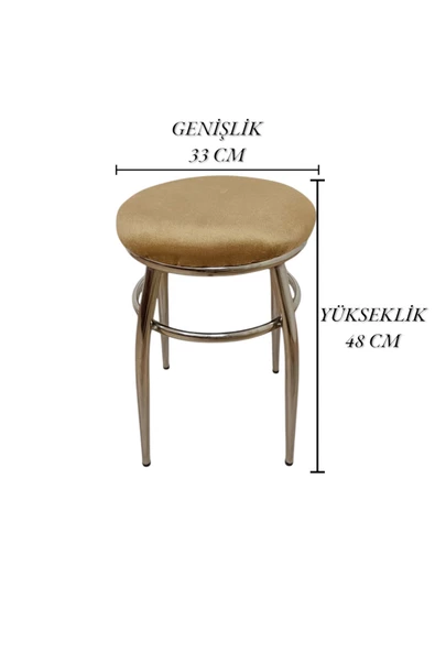 Tabure, Bar Taburesi, 2'li Tabure, Metal Ayaklı Tabure, Iç Içe Geçebilen Tabure, Ikili Tabure - Resim 7