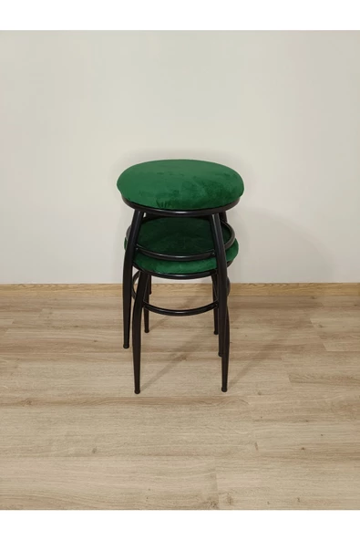 Tabure, Bar Taburesi, 2'li Tabure, Metal Ayaklı Tabure, Iç Içe Geçebilen Tabure, Ikili Tabure - Resim 2