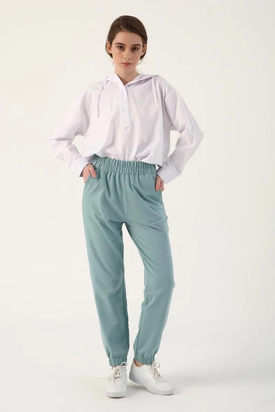Koyu Mint-Jogger Eşofman Altı - 2