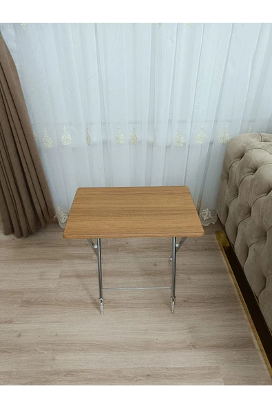 Çanta Zigon Sehpa, 4'lü Sehpa, Servis Sehpası, Mdf Mebran Sehpa, Bambu Sehpa, Katlanır Sehpa - Resim 3