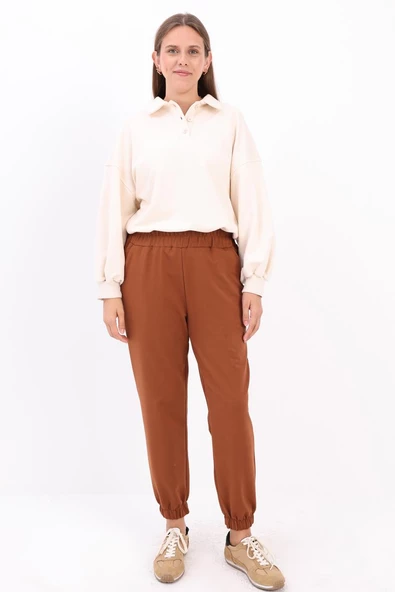 Kahve-Jogger Eşofman Altı - 2